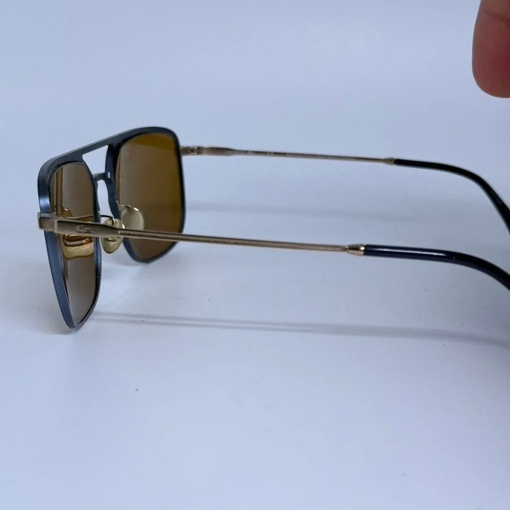 Lacoste L242SE 424 Blue Navigator Sunglasses Aluminum Beta-Titanium 57-17-145